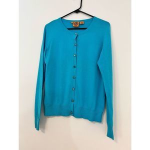 Tory Burch Blue Cardigan